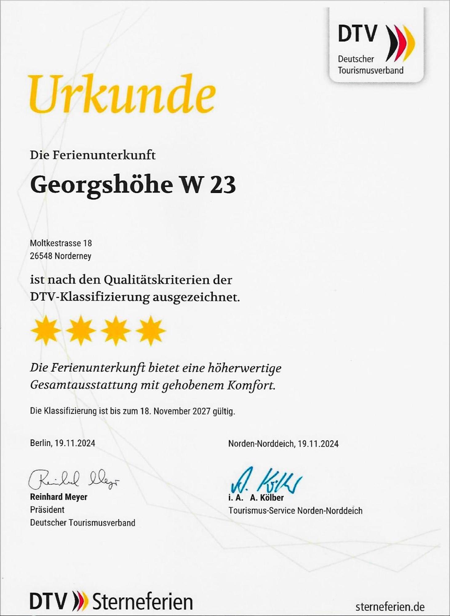 Georgshoehe 23 Norderney Exteriér fotografie